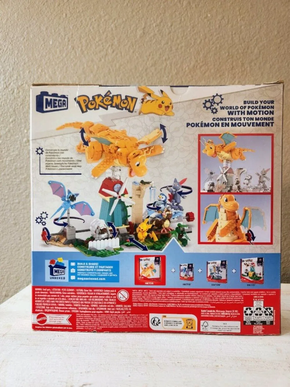 NEW Dragonite MEGA Pokémon Action Figure Building Toys Set LEGO COMPATIBLE 387 P